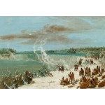 Puzzle  Grafika-F-31314 George Catlin: Portage Around the Falls of Niagara at Table Rock, 1847-1848