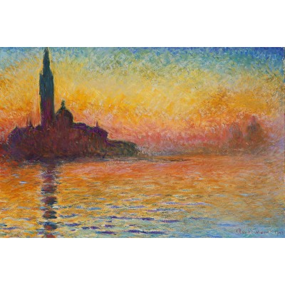 Puzzle Grafika-F-31582 Claude Monet: Saint-Georges-Majeur au Crépuscule, 1908