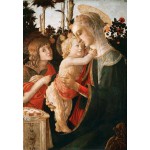 Puzzle  Grafika-F-31628 Sandro Botticelli: Jungfrau und das Kind mit Johannes, 1470-1475