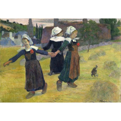 Puzzle Grafika-F-31656 Paul Gauguin: Breton Girls Dancing, Pont-Aven, 1888