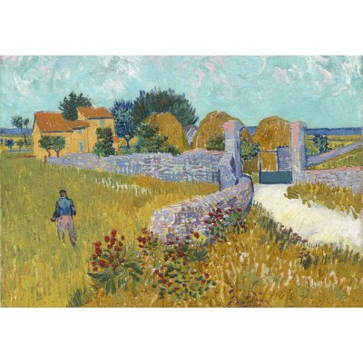 Puzzle  Grafika-F-31835 Vincent Van Gogh - Farmhouse in Provence, 1888