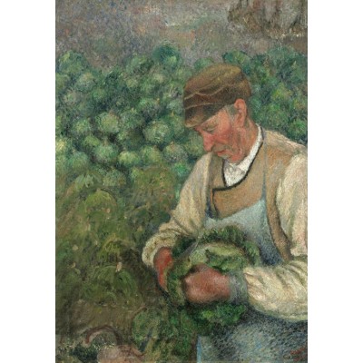 Puzzle  Grafika-F-32121 Camille Pissarro: The Gardener - Old Peasant with Cabbage, 1883-1895