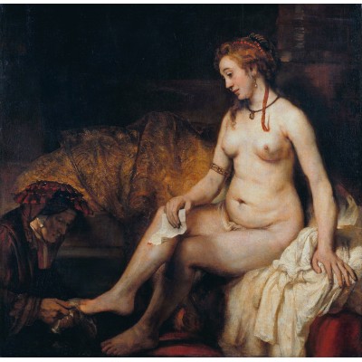Puzzle  Grafika-01730 Rembrandt - Bathsheba at Her Bath, 1654