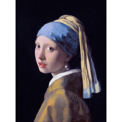 Puzzle  Grafika-F-30121 Vermeer Johannes: Das Mädchen mit dem Perlenohrring, 1665