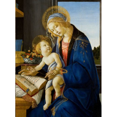 Puzzle  Grafika-F-30335 Sandro Botticelli: Madonna des Buches, 1480
