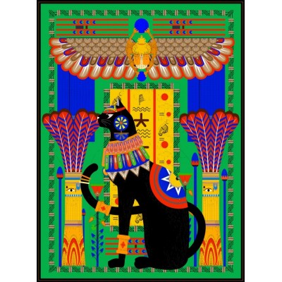 Puzzle  Grafika-F-30409 Ägyptische Katze