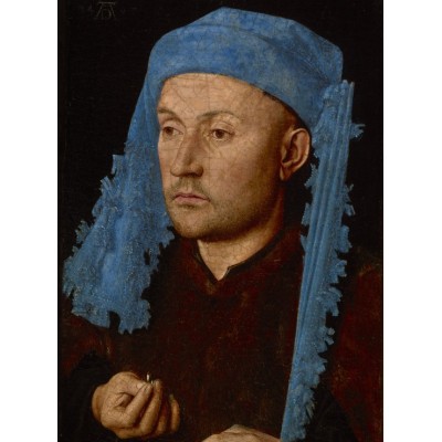 Puzzle  Grafika-F-30473 Jan van Eyck - Portrait of a Man with a Blue Chaperon, 1430-33