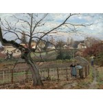 Puzzle  Grafika-F-30571 Camille Pissarro: The Fence, 1872