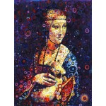 Puzzle  Grafika-F-30802 Leonardo da Vinci: Lady with an Ermine, by Sally Rich