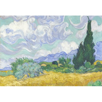 Puzzle  Grafika-F-32754 Van Gogh Vincent - Champ de Blé avec Cyprès, 1899