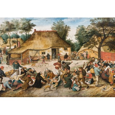 Puzzle  Grafika-F-32758 Brueghel - Le Repas de Noce, 1568
