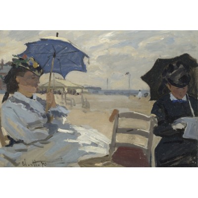 Puzzle  Grafika-F-32778 Claude Monet - The Beach at Trouville, 1870