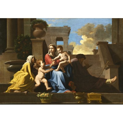 Puzzle  Grafika-F-32808 Nicolas Poussin: The Holy Family on the Steps, 1648