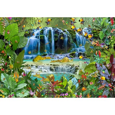 Puzzle Grafika-F-33164 François Ruyer - Wasserfall