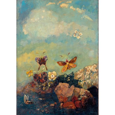 Puzzle  Grafika-F-33407 Odilon Redon - Schmetterlinge, 1910