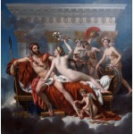 Puzzle  Grafika-F-33462 Jacques-Louis David: Mars entwaffnet durch Venus und die Grazien, 1824