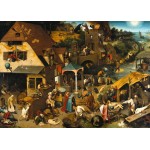 Puzzle  Grafika-F-33554 Brueghel Pieter: Die niederländischen Sprichwörter, 1559