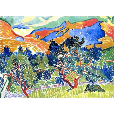 Puzzle Grafika-F-33660 André Derain - Berge bei Collioure