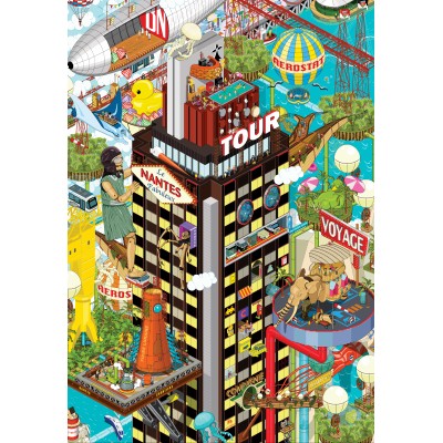 Puzzle  Grafika-F-33670 Nantes - Der Turm