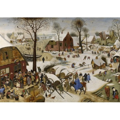 Puzzle  Grafika-T-00147 Brueghel Pieter: Volkszählung zu Bethlehem