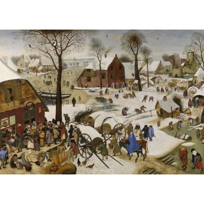 Puzzle  Grafika-T-00148 Brueghel Pieter: Volkszählung zu Bethlehem