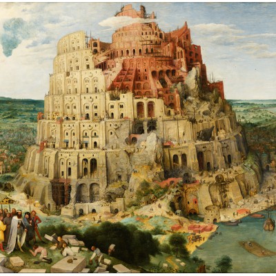 Puzzle Grafika-T-02267 Brueghel Pieter: Der Turmbau zu Babel, 1563
