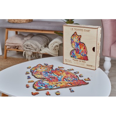  Harmandi-Puzzle-90093 Wooden puzzle - The Tender Cat