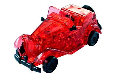  HCM-Kinzel-59135 3D-Puzzle aus Plexiglas - Rote Oldtimer