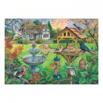 Puzzle  House-Of-Puzzles-HP0442 XXL Teile - Vögel zu Tisch