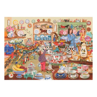 Puzzle  House-Of-Puzzles-HP0632 Stiere Im Porzellanladen