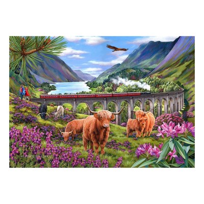 Puzzle  House-Of-Puzzles-HP0646 XXL Teile - Damen auf Glenfinnan