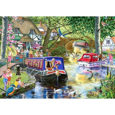 Puzzle  House-Of-Puzzles-HP0661 Sommer Auf Dem Fluss