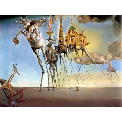 Puzzle Impronte-Edizioni-268 Salvador Dalí - Die Versuchung des heiligen Antonius