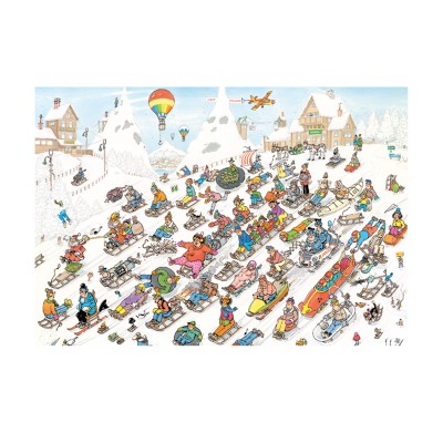 Puzzle Jumbo-00026 JAN VAN HAASTEREN - It's all going downhill ( 2000 pieces )