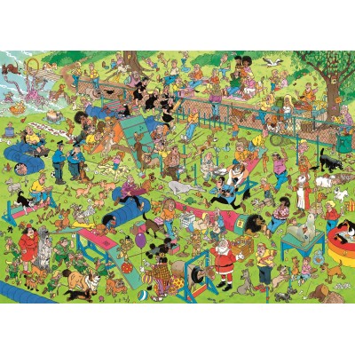 Puzzle  Jumbo-00624 Jan van Haasteren - Hunde-Hindernislauf