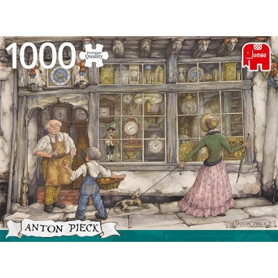 Puzzle  Jumbo-18826 Anton Pieck - The Clock Shop