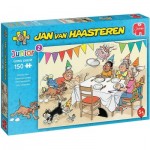 Puzzle  Jumbo-20059 XXL Teile - Jan Van Haasteren - Birthday Party