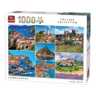 Puzzle King-Puzzle-55880 Collage - Landscapes
