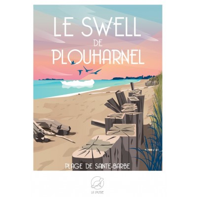 Puzzle  Puzzle-La-Loutre-6303 Le SWELL de PLOUHARNEL - Plage de Sainte-Barbe