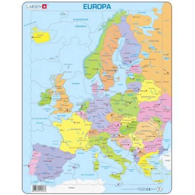 Larsen-A8-DE Rahmenpuzzle - Europa