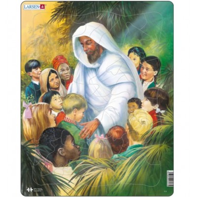  Larsen-C5 Rahmenpuzzle - Jesus mit den Kindern