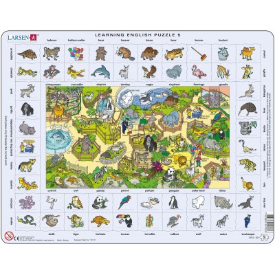  Larsen-EN5-GB Rahmenpuzzle - Learning English 5: Tiere