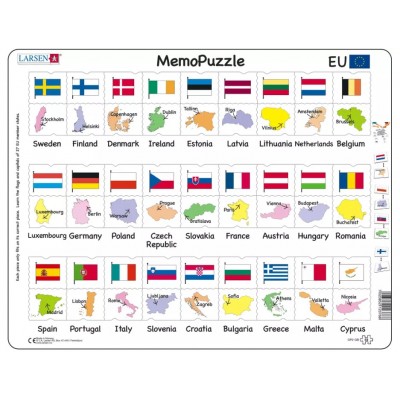  Larsen-GP2-GB Rahmenpuzzle - MemoPuzzle (auf Englisch)