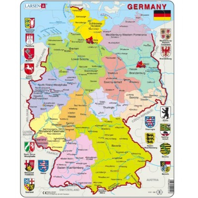  Larsen-K21-GB Rahmenpuzzle - Germany (auf Englisch)