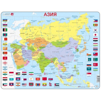 Larsen-K44-RU Rahmenpuzzle - Asien (auf Russisch)
