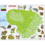  Larsen-K47-LT Rahmenpuzzle - Litauen (auf Litauisch)