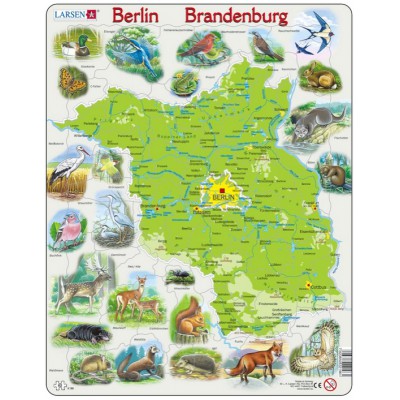 Larsen-K96-DE Rahmenpuzzle - Brandenburg und Berlin