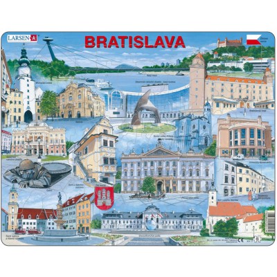  Larsen-KH17-SL Rahmenpuzzle - Bratislava (auf Slowakisch)