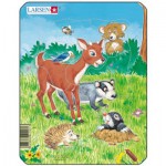  Larsen-M1-3 Rahmenpuzzle - Tiere des Waldes