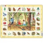  Larsen-NA4-RU Rahmenpuzzle - Die Tiere aus dem Wald (auf Russisch)